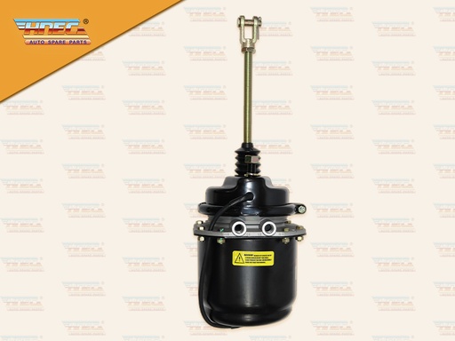 [0302-0370] หม้อลมเพลา 2 ชั้น BENZ 24/30 น๊อตยึด2 รู มีท่อ ลูกใหญ่ 185 MM