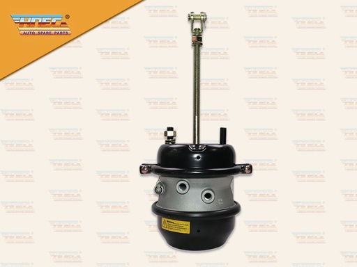 [0302-0450] หม้อลมเพลา 2 ชั้น IS 30/30 แกนยาว สีดำ ฝาเว้า เข็มขัด 1อัน น๊อตยึด 2 รู (HNEC)