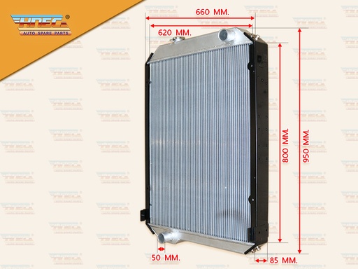 [0310-0068] หม้อน้ำ IS DECA270 มิเนียม ฝาหม้อน้ำข้างซ้าย ท่อน้ำ บน R ล่าง L