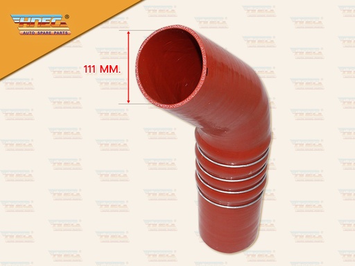 [0310-0119] ท่อยางอินเตอร์ HN 700 E13C 4 ร่อง สีส้ม ตัวใหญ่ รุ่น 3ท่อ 111 MM