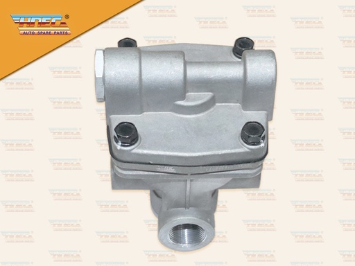 [0329-0081] วาล์วจ่ายลม 2 ทาง รูลมใหญ่ ขนาด รูลม 22 MM กรองฝุ่นแบบท่อยาง (HNEC)