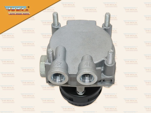 [0329-0115] วาล์วแยกลมเร็ว BENZ ฝาบน 2 รู มีกรอง (HNEC)