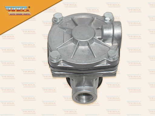 [0329-0116] วาล์วจ่ายลมทางเดียว ออกข้าง รูลมใหญ่ ขนาด รูลม 22 MM รุ่นมีกรอง (HNEC)