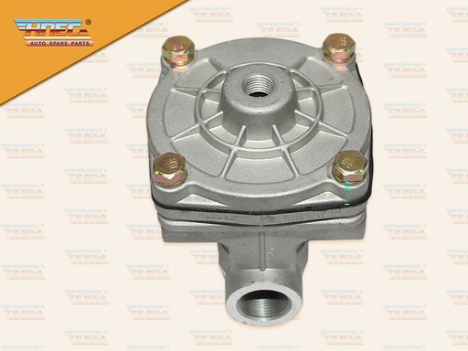 [0329-0125] วาล์วจ่ายลมทางเดียว ออกกลาง รูลมใหญ่ ขนาด รูลม 22 MM กรองฝุ่นแบบท่อยาง (HNEC)