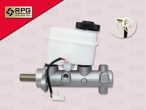 [0731-0028] แม่ปั้มเบรคตัวบน FO RANGER 2006 2.5 MT ABS 1" รูน้ำมัน 2รู M10 + กระป๋อง (RPG)