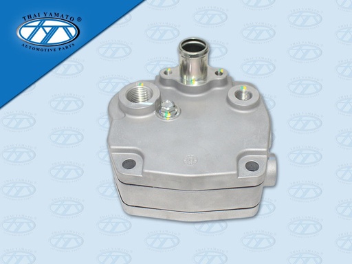 [1105-0045] ฝาปั้มลม IS 6HK1 FVM 240/300 2008 รูลมข้าง ทะลุ 1 รู ไม่มีโปโลวาล์ว ครบชุด 3 ชั้น (YAMATO)