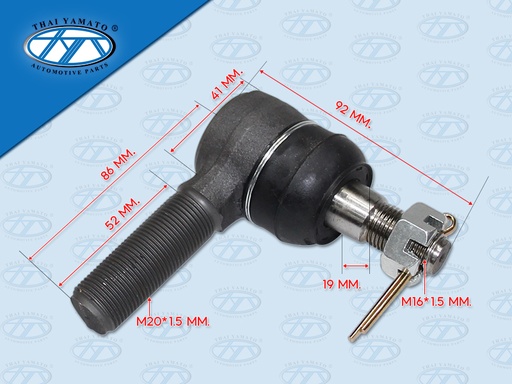 [1110-0023] หัวลูกหมากคันชักตัวยาว IS NPR L 8-97222-510-0 (YAMATO)