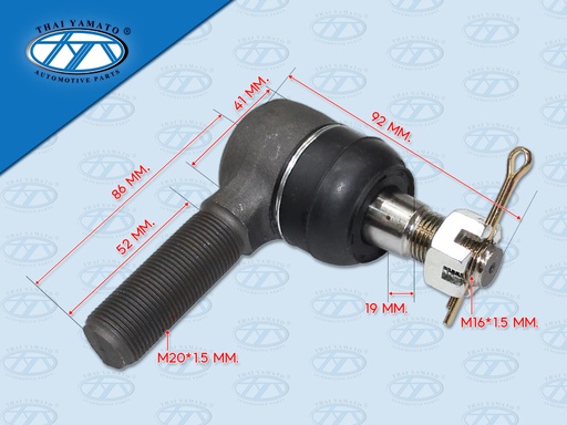 [1110-0024] หัวลูกหมากคันชักตัวยาว IS NPR R 8-97222-509-0 (YAMATO)