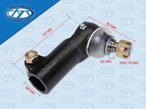 [1110-0025] หัวลูกหมากคันชักตัวยาว IS FRR L ขนาดแป๊บ 28 MM 1-43150-749-1 (YAMATO)