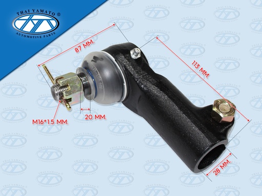 [1110-0026] หัวลูกหมากคันชักตัวยาว IS FRR R ขนาดแป๊บ 28 MM 1-43150-748-1 (YAMATO)