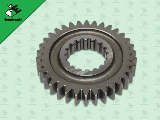 [35.53.0071] เฟืองราวกลางเกียร์ 2 อิตั้น 34 ฟัน 18 ร่อง