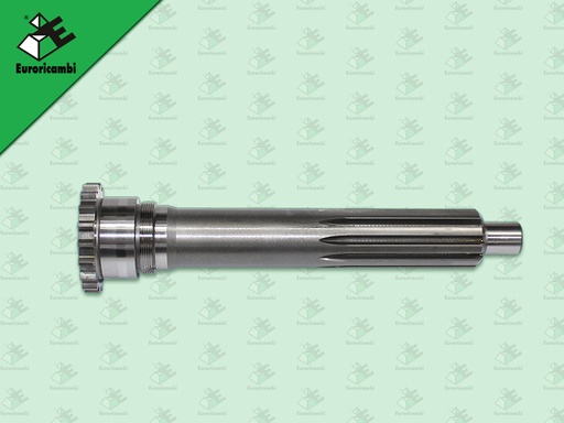 [35.53.0349] ปลายเกียร์อิตั้น 45 MM เกลียวน๊อต 18 ร่อง 80/10 MM เม็ดเล็ก ปลายลูกปืน 25 MM ยาว 325 MM