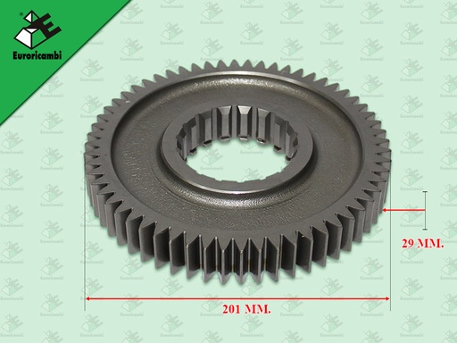 [35.53.0608] เฟืองราวกลางอิตั้น FULLER 60 ฟัน 18 ร่อง 210*29 MM
