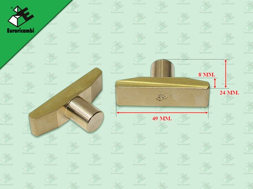 [60.53.0890] ทองเหลืองติดก้ามปูเกียร์ร่วม BENZ G131 G155 G210 5-6 1ชุด = 2 ตัว 49*24*8 MM