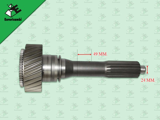 [60.53.1921] ปลายเกียร์ BENZ G131 G155 G210 28 ฟัน 18 ร่อง 51 เม็ด โต 24/49 MM