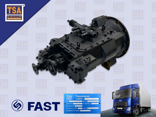 [8801-0013] เกียร์ทั้งลูก โครเนอร์ 250 240 210 GH8E GH5E6 SPEED 8.71-0.51 คลัช15.5" มีPTO หน้าแปลน 4รู TSA