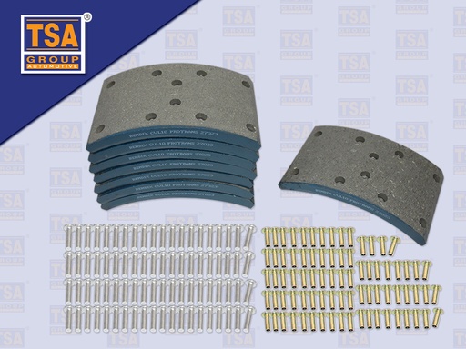 [8804-0042] ผ้าเบรคหน้า HN SUMO 20 รู+รีเวท (BENDIX)