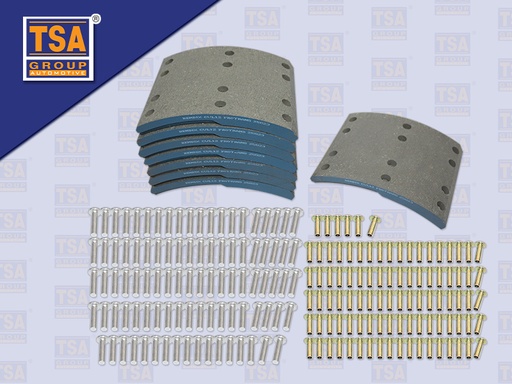 [8804-0043] ผ้าเบรคหน้า HN SUMO 24 รู+รีเวท (BENDIX)