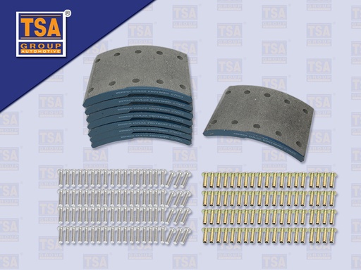 [8804-0050] ผ้าเบรคหน้า HN VICTOR 20 รู+รีเวท (BENDIX)