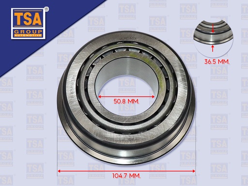 [9905-0154] ลูกปืนราวบนตับหลัง ZF330-360 (50.8*104.7*36.5) Fersa