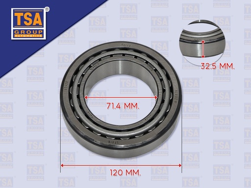 [9905-0157] ลูกปืนคอปลายเกียร์ 4 ZF 330 71.4*120*32.5MM Fersa