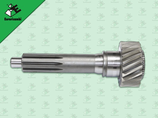 [95.53.5384] ปลายเกียร์ 4 6S 1000 TO 21 ฟัน 10 ร่อง 45 เม็ด โต 44 MM ยาว 300*25*27 MM