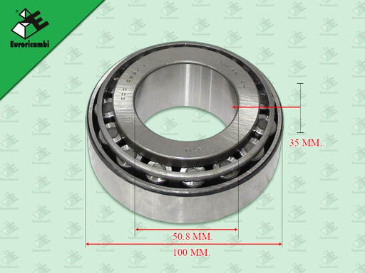 [98.53.0107] ลูกปืนราวล่างตับหน้า BENZ G131 G155 G210 50.8*100*35 MM