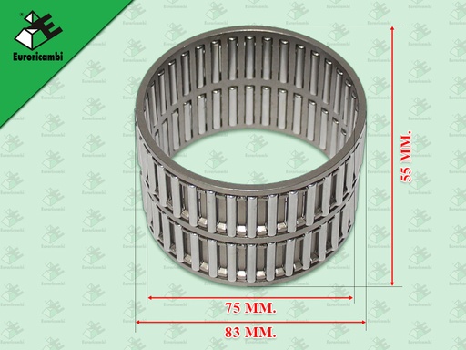 [98.53.0110] ลูกปืนในรูเกียร์ 2 BENZ G131 G155 G210 เหล็ก 83*75*55 MM