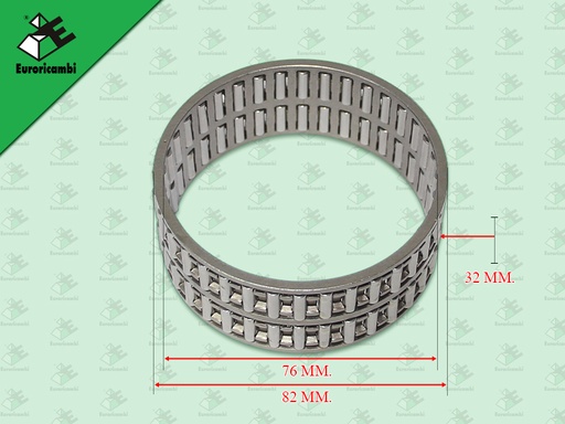 [98.53.0323] ลูกปืนในรูเกียร์ 1 BENZ G131 G155 G210 82*76*32 MM