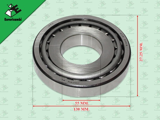 [98.53.0403] ลูกปืนราวบนตับหลัง BENZ G131 G155 G210 130*55*27.25 MM