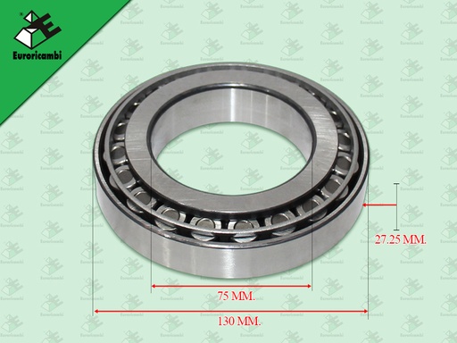 [98.53.0513] ลูกปืนคอปลายเกียร์ BENZ G131 G155 G210 130*75*27.25 MM