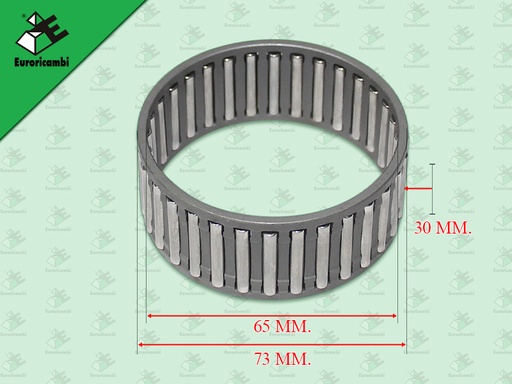[98.53.0560] ลูกปืนในรูเกียร์ถอยบน BENZ G131 G155 G210 เหล็ก 73*65*30 MM