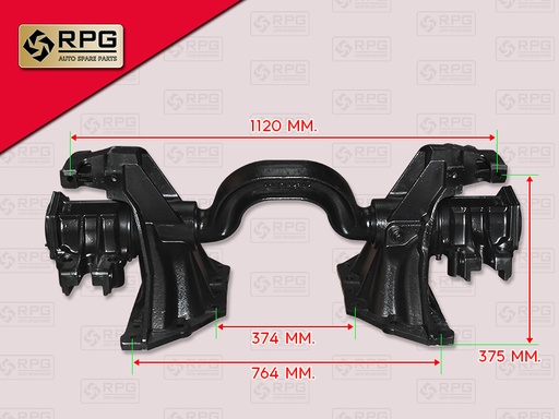 [0713-0011] แท่นเพลาโบกี้ HN + ตุ๊กตา ช่วงคัทซี 374MM RPG S49311-1440