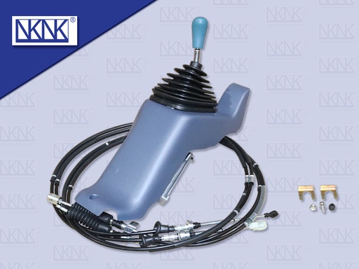 [6602-0007] คันเกียร์+สายเกียร์ HN MEGA 10 ล้อ 2P ZF รุ่นคันโค้ง ทั้งชุด